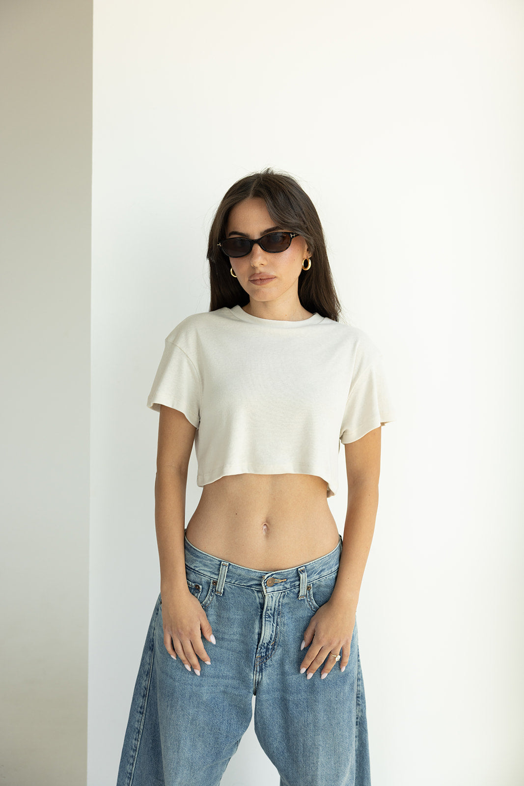 Celine Crop Top - Cream